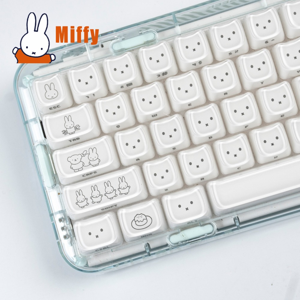 Esports Gaming Pc - Kawaii Miffy Keycaps Cute Rabbit Key