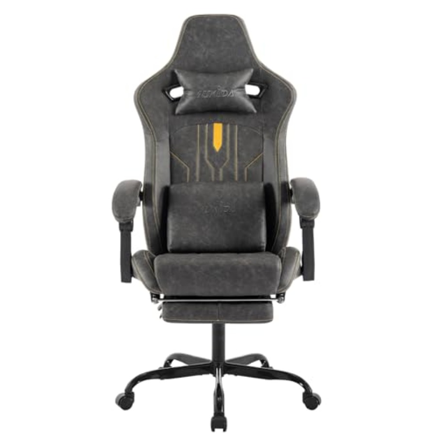 Gaming & Esports District - Gaming chair with footrest for home