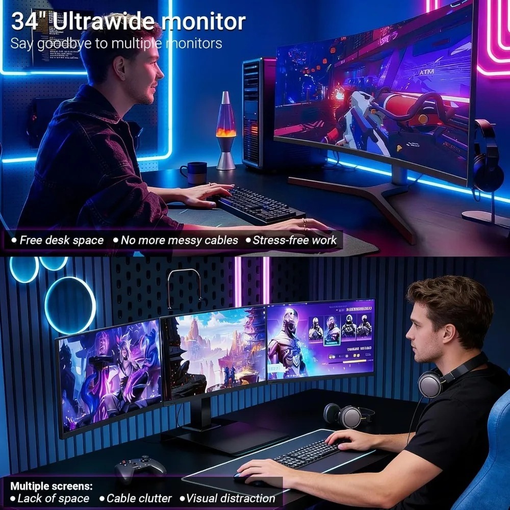 Gaming Monitor Curved - Garden 34 Inch Curved Gaming Monitor