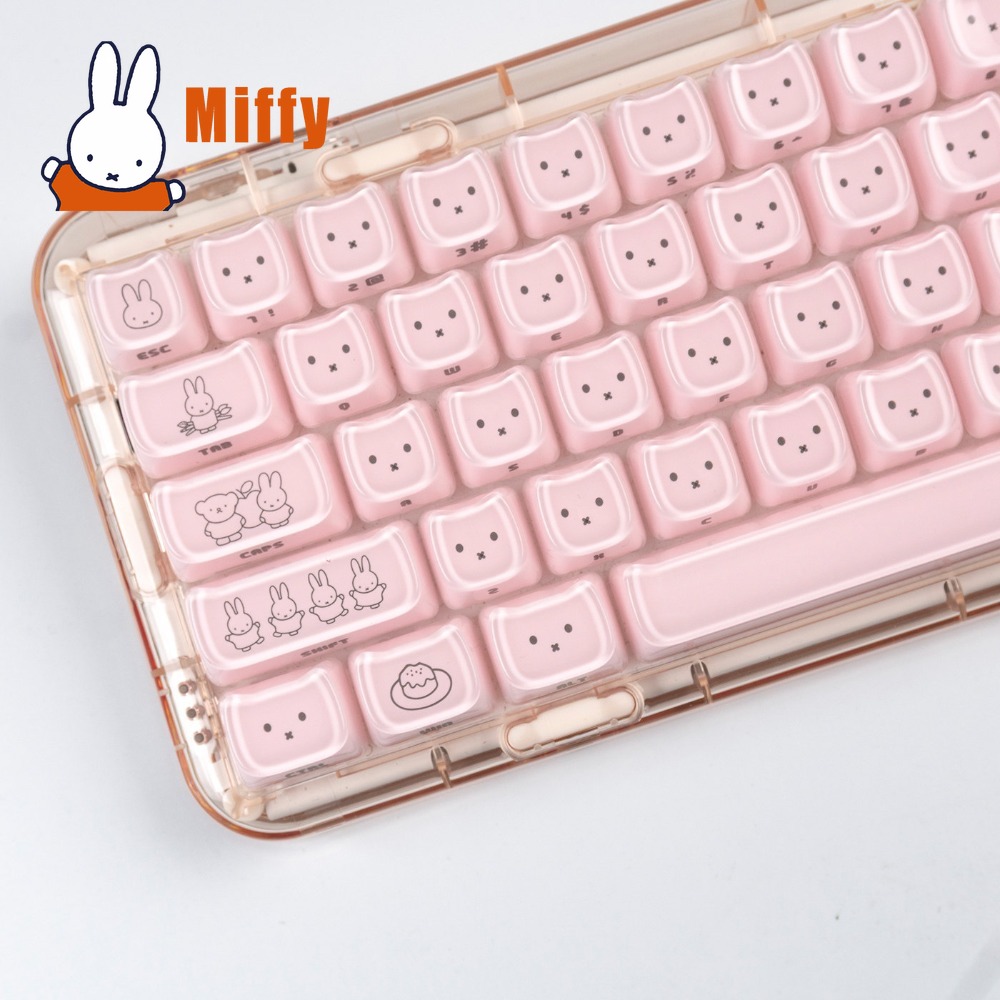 Kawaii Miffy Keycaps Cute Rabb - Esports Gaming Pc recension och pris