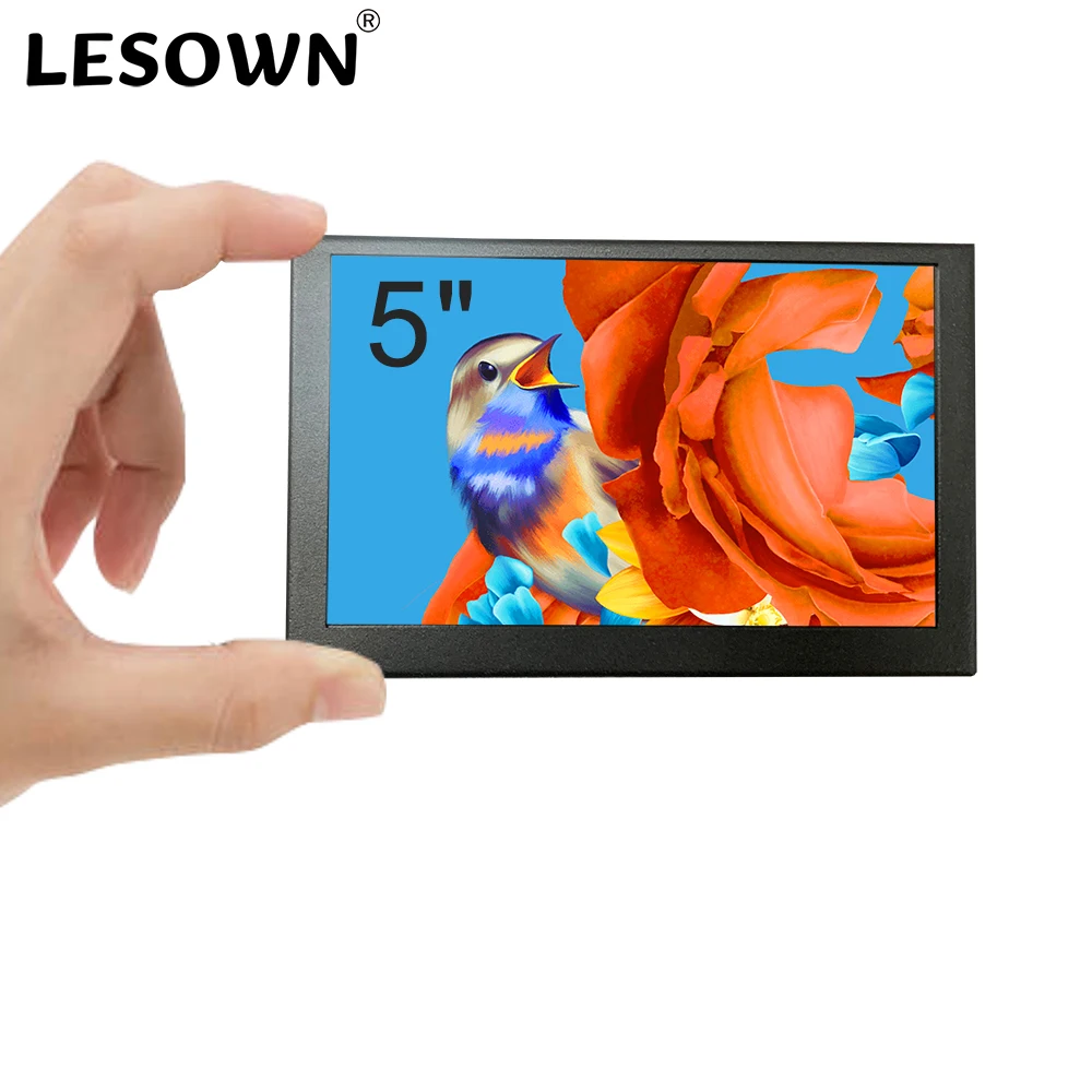 LESOWN 5 Inch Mini Monitor IPS - Gaming Monitor Curved recension och pris