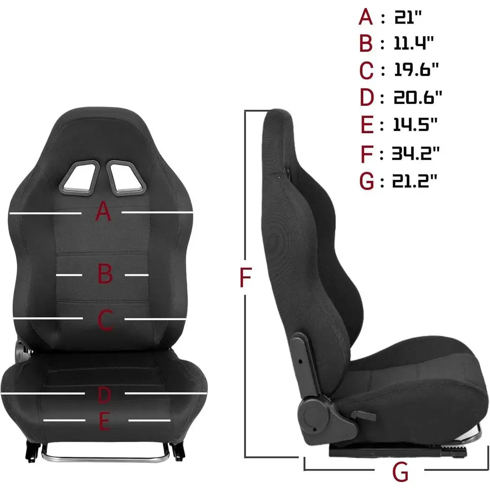 Adjustable Racing Seat for Sim - Gaming & Esports District recension och pris