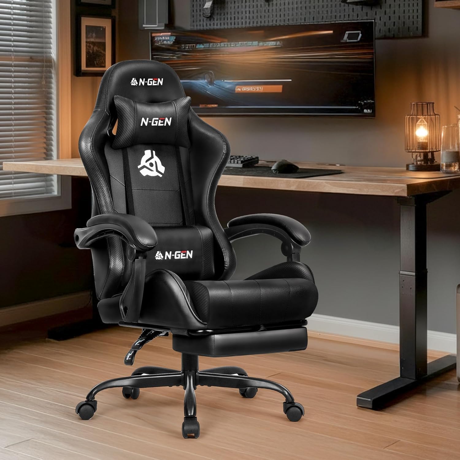 Gaming Chair with Footrest Lum - Gaming & Esports District recension och pris