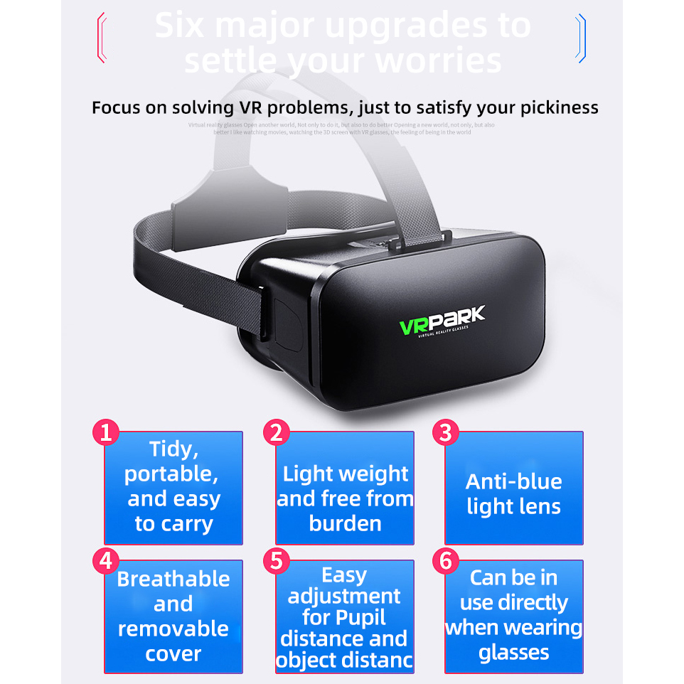 Virtual Reality Helmet VR Glas - Esports Gaming Bundle recension och pris