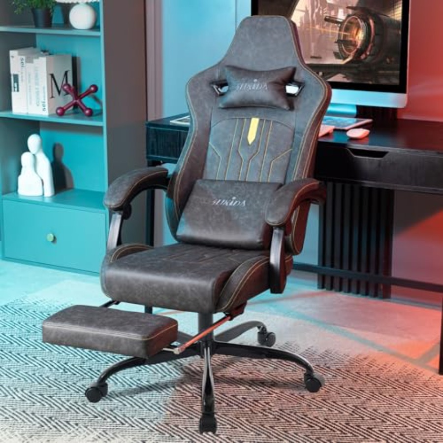 Gaming chair with footrest for - Gaming & Esports District recension och pris