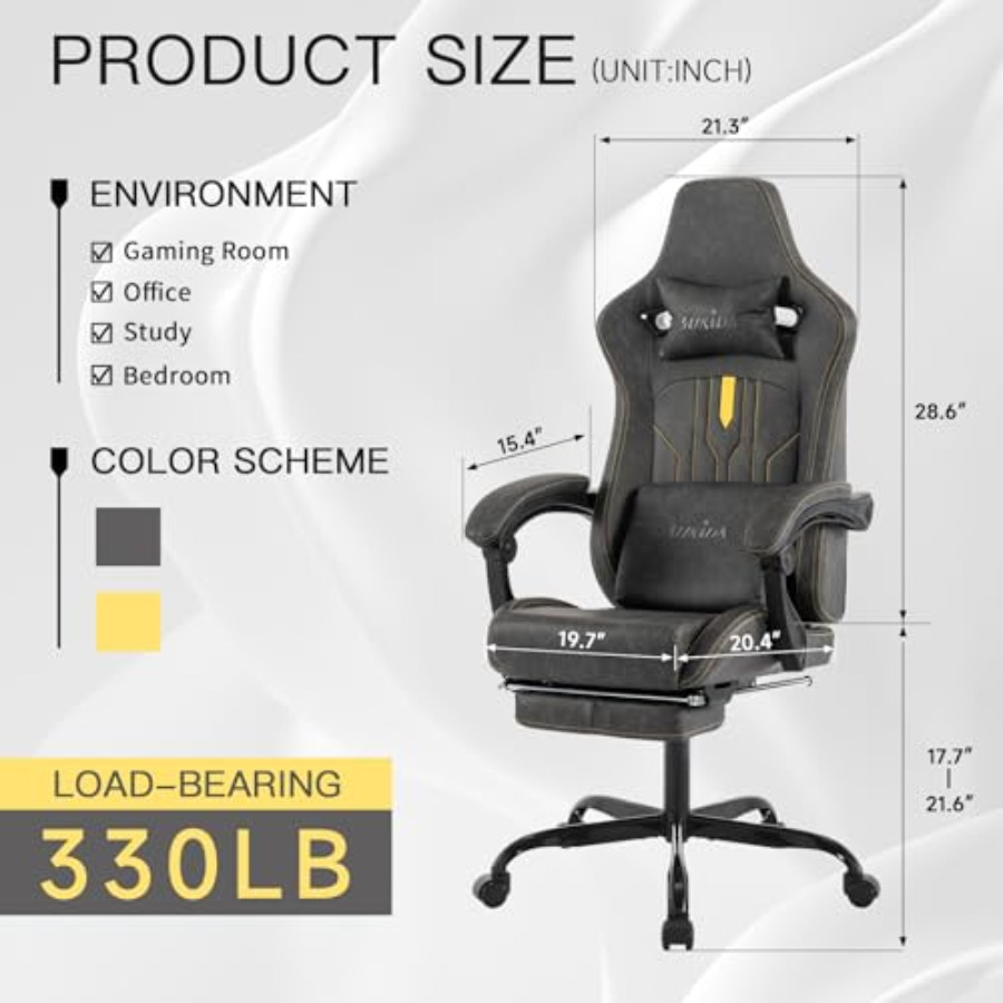Gaming chair with footrest for - Gaming & Esports District recension och pris