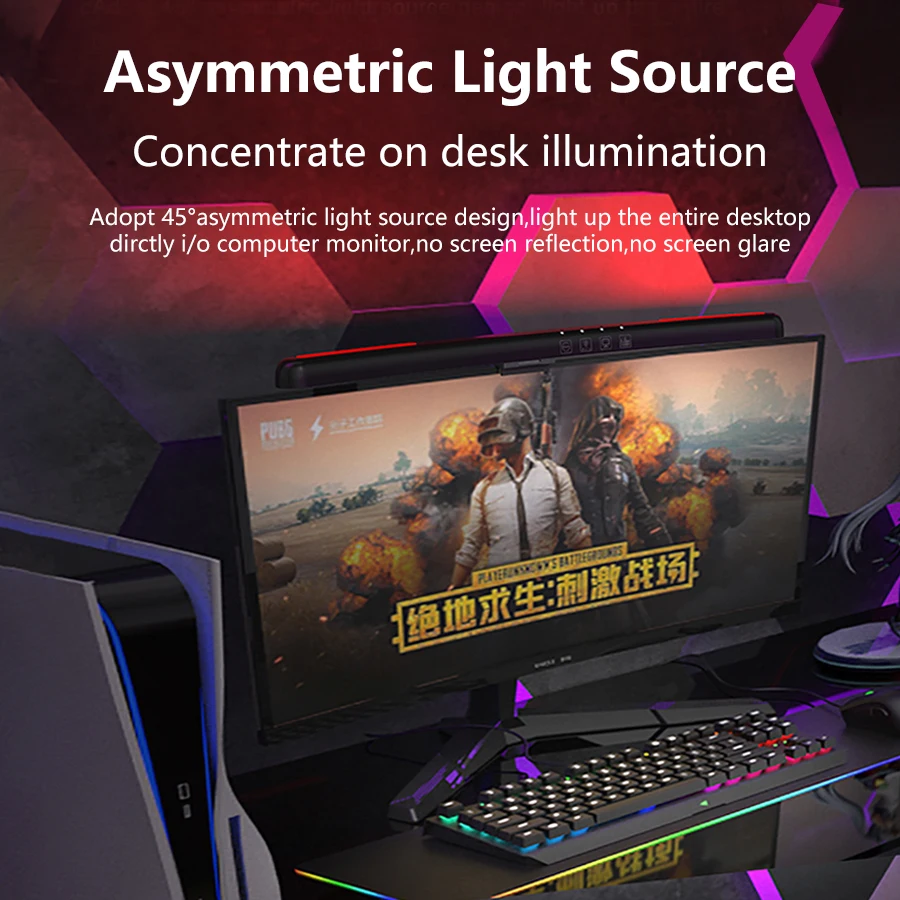 USB Stepless Dimming Screen Ha - Gaming Monitor Curved recension och pris