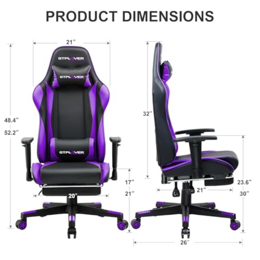 Gaming Chair with Footrest, Er - Gaming & Esports District recension och pris