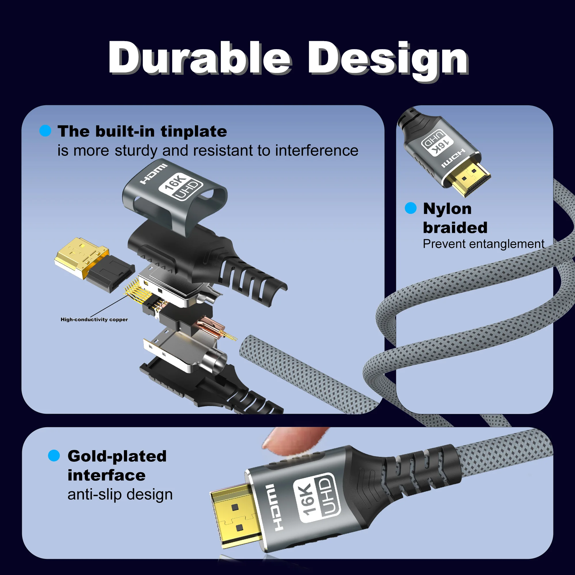 HDMI 2.2/2.1/2.0 Cable 16K@60H - Esports Gaming Bundle recension och pris