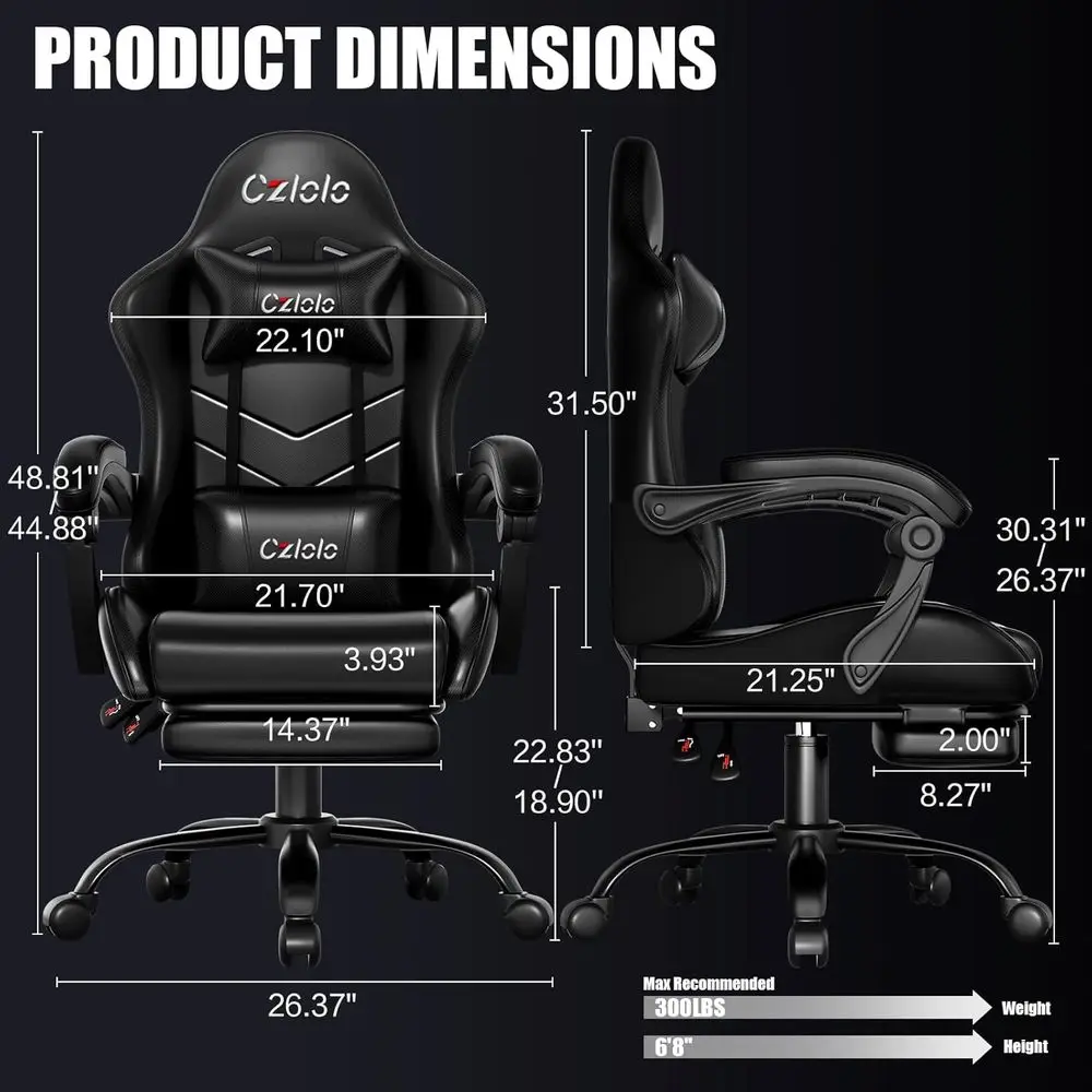 Ergonomic Gaming Chair with Fo - Gaming & Esports District recension och pris