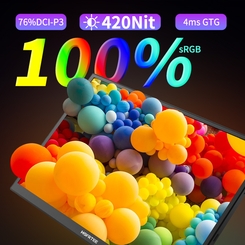 HGFRTEE 10.5 inch Portable Mon - Gaming Monitor Curved recension och pris