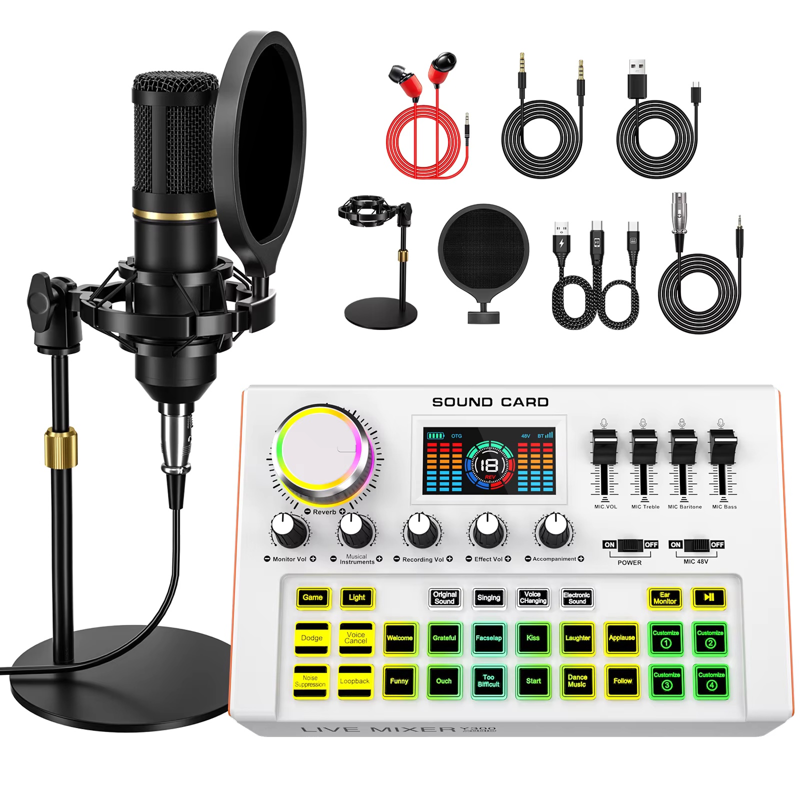 Tenlamp Y300-BM800 Podcast Equ - Esports Gaming Bundle recension och pris